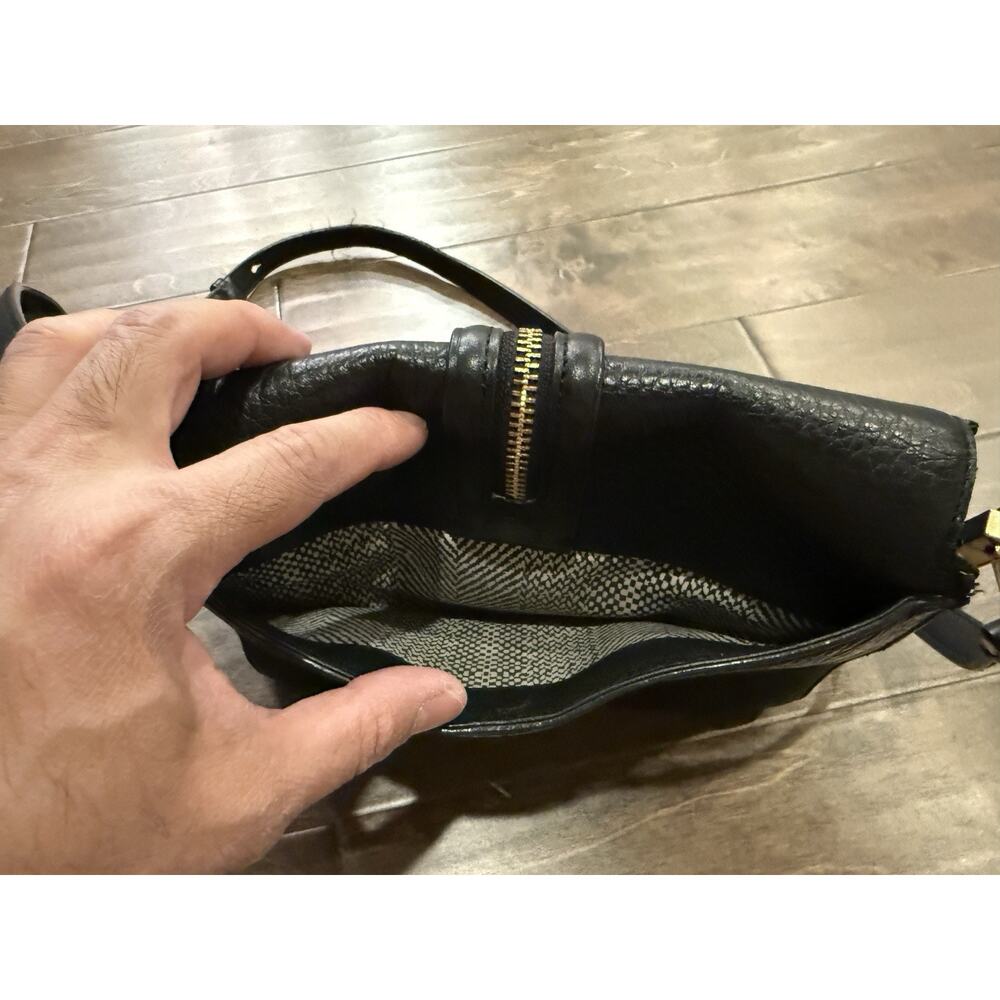 Rebecca Minkoff Womens Black Mini Waverly Pebbled Leather Crossbody Bag - Picture 5 of 11